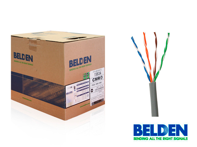 CABLE UTP BELDEN 1583A 008U1000 CAT5E 24AWG GRIS NON-CERT